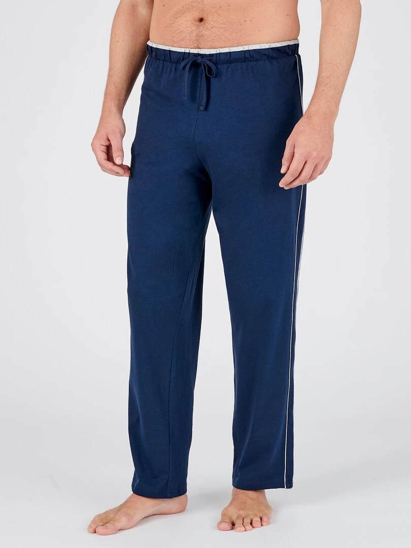 Lot de 2 pantalons de pyjama en jersey Damart Bleu marine