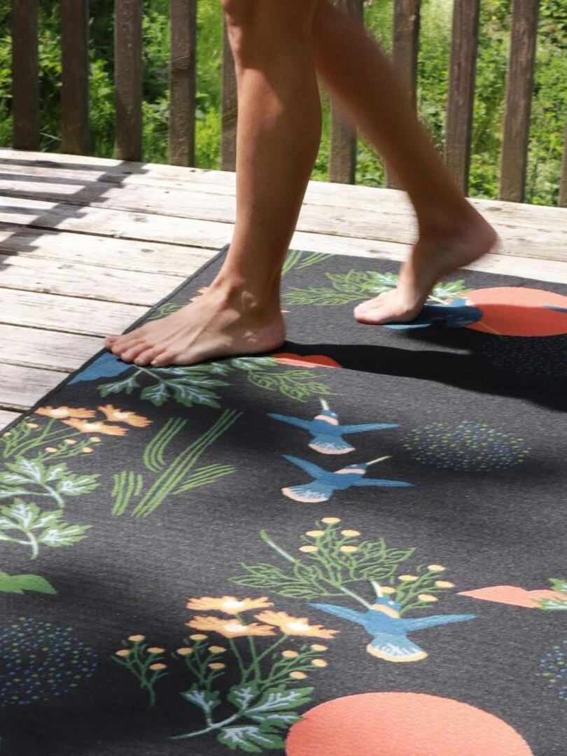 Tapis Enfant Bloom par Nattiot   140 x 200 cm   Nattiot   Noir