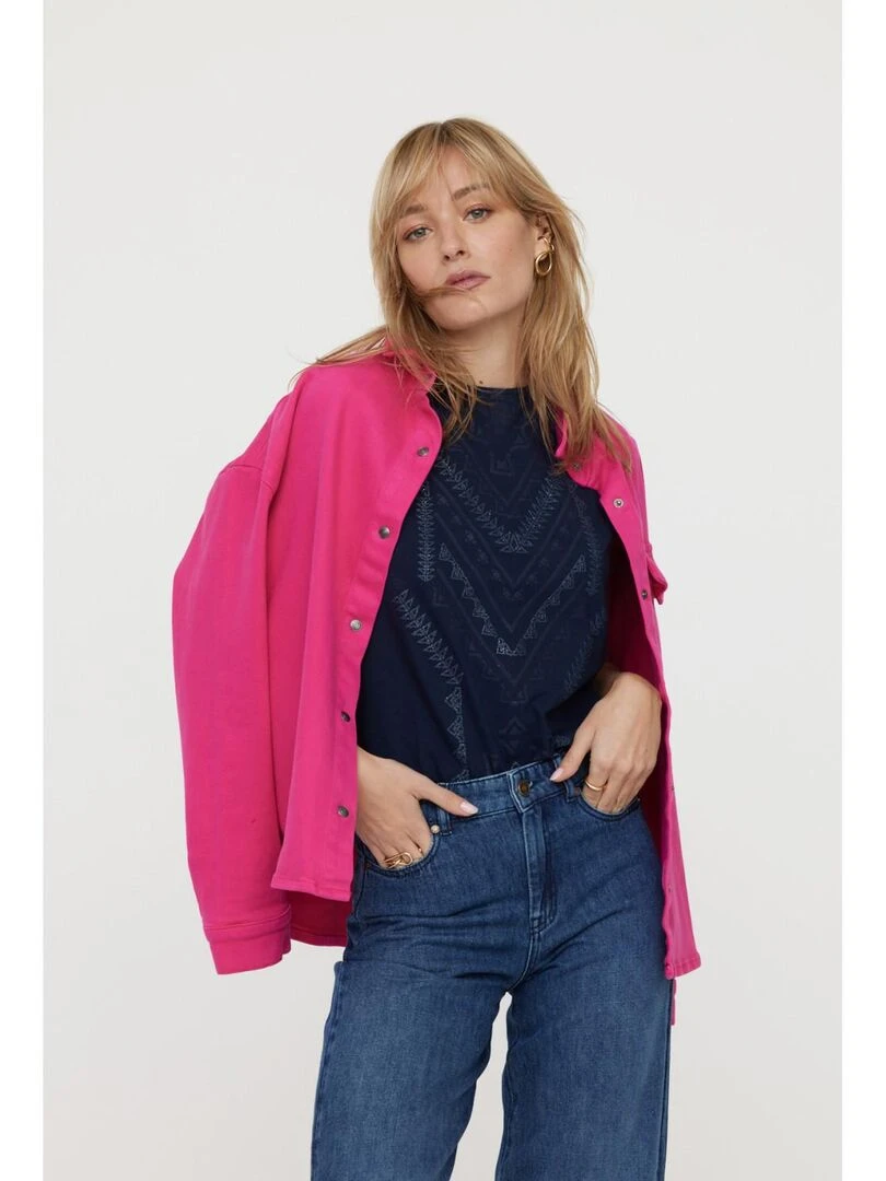 Lee Cooper   T Shirt manches courtes coton regular AKIKO   Bleu marine
