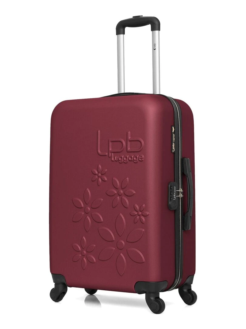 LPB LUGGAGE VALISE WEEKEND ABS ELEONOR 4 ROUES 65 CM Bordeaux