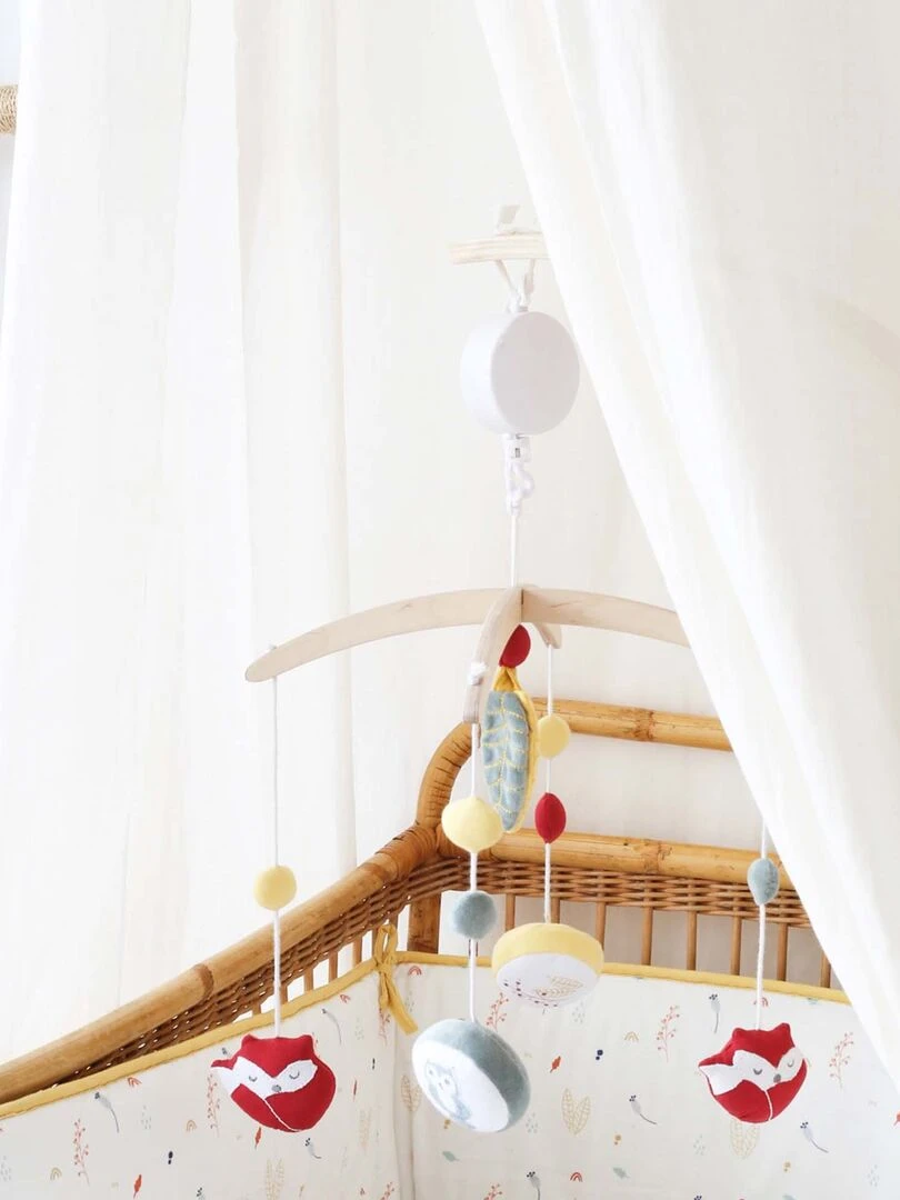 Ciel de lit bébé Kinousses   Beige