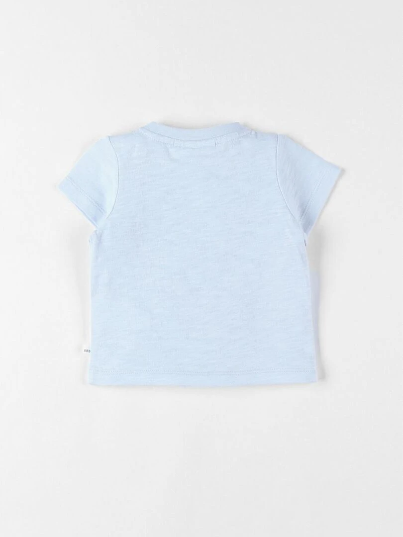 T shirt zèbre à courtes manches Noukie's Bleu