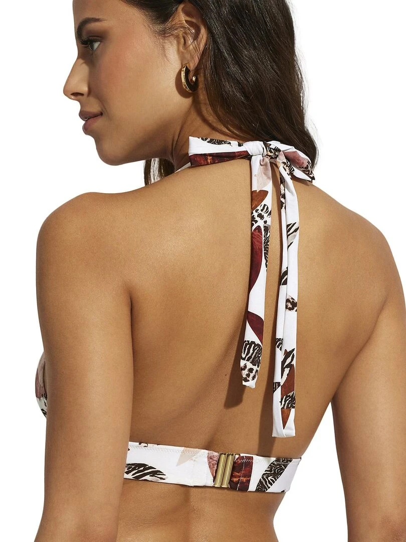 Haut maillot de bain triangle préformé Jamaica Blanc