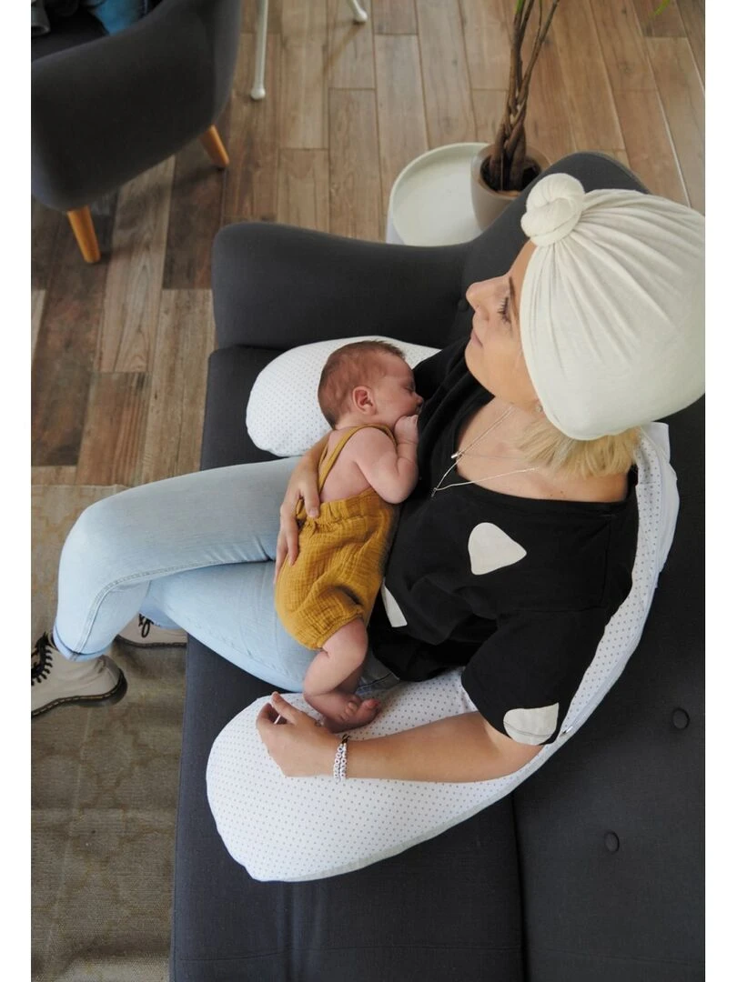 Candide   Coussin de maternité Multirelax Air+ gris chiné/étoiles   Gris