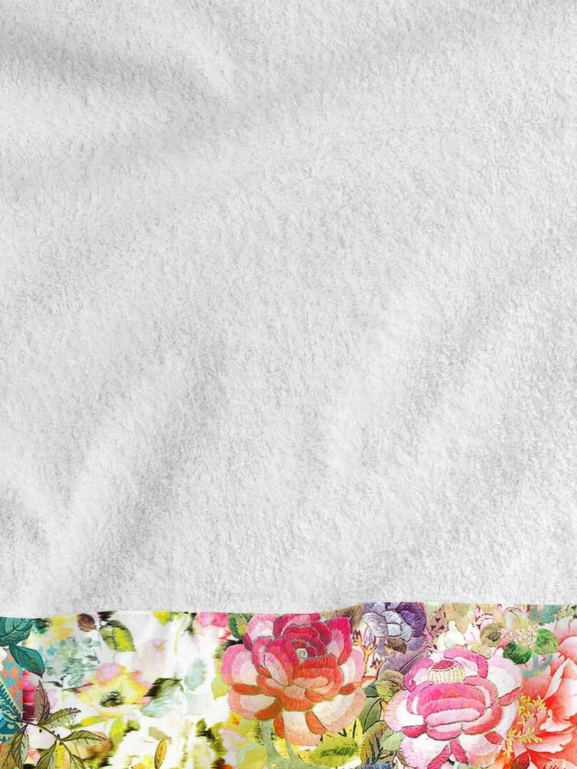 Lot de serviettes Boho chic "Happyfriday"   Blanc