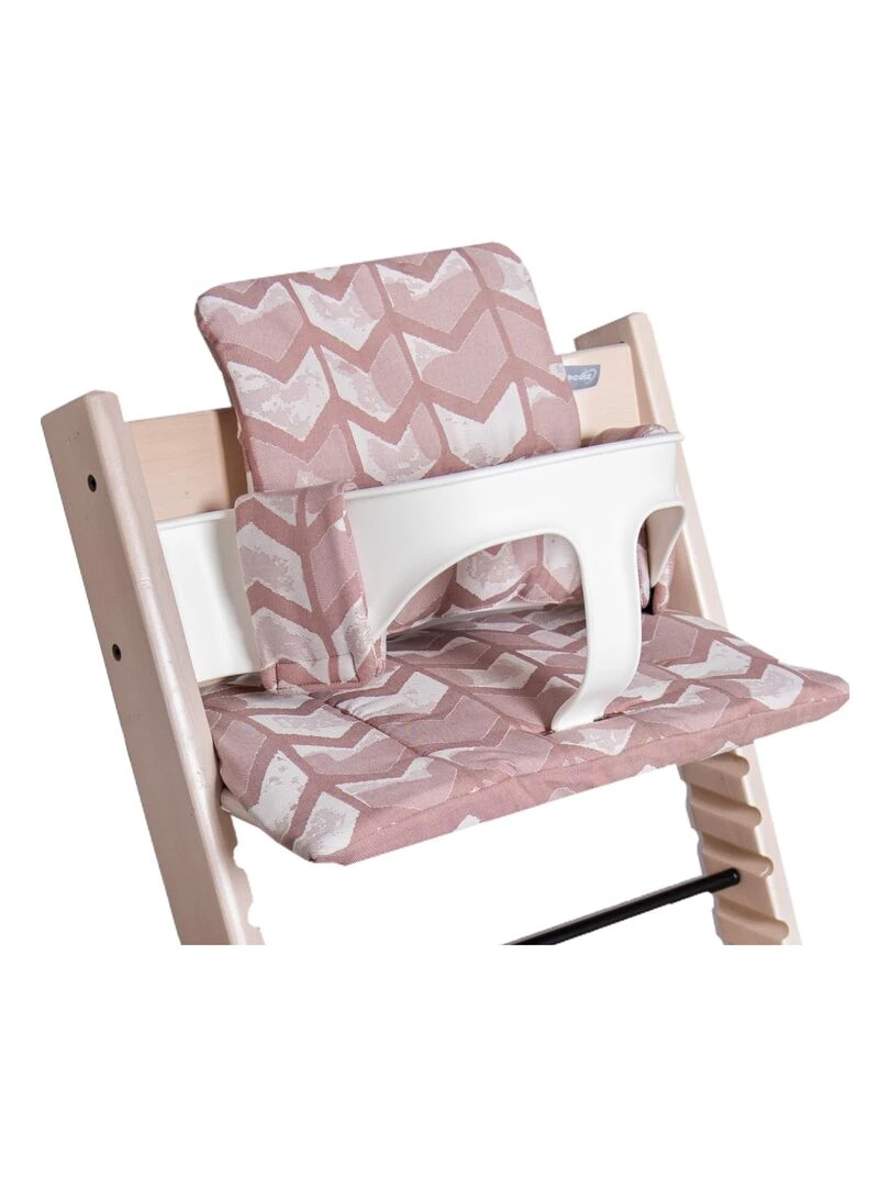 Hoppediz Coussin d'assise Chaise haute set 2 pièces Rose