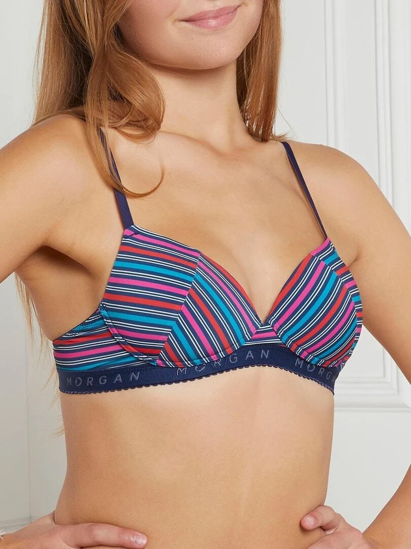 Soutien gorge coques souples en microfibre GABY Morgan Junior Bleu