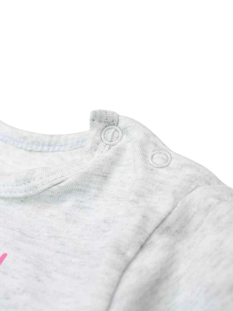 La Pat' Patrouille   Combishort bébé fille imprimé La Pat' Patrouille en coton   Bleu