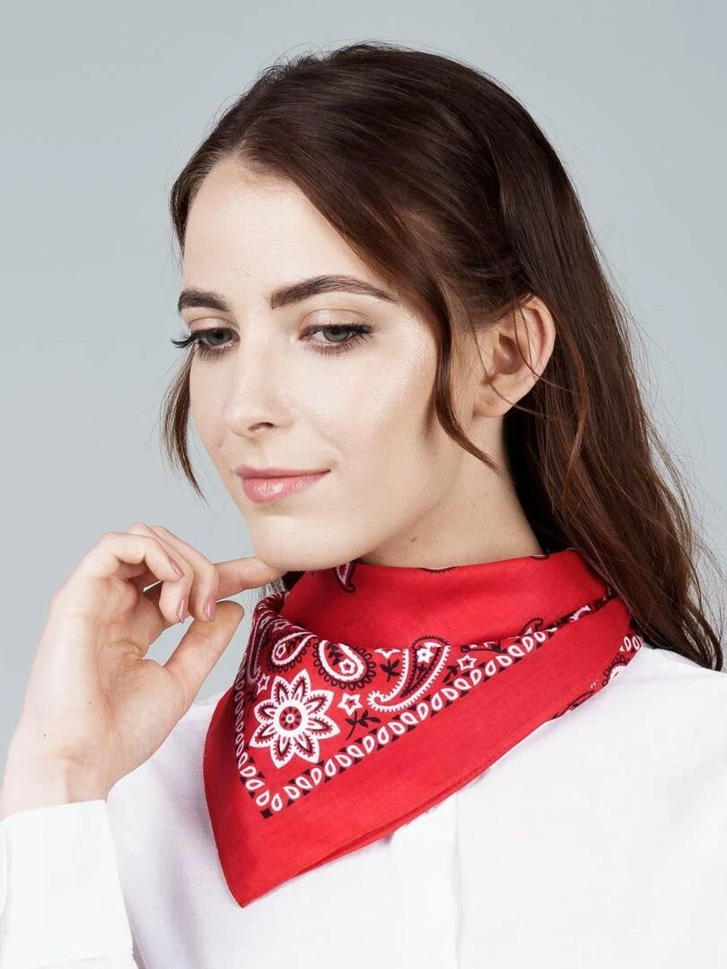 Bandana Coton U.S Premium   Rouge