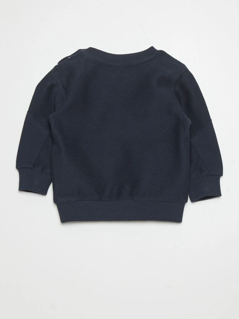 Pull ajouré à manches ballons   Ecru
