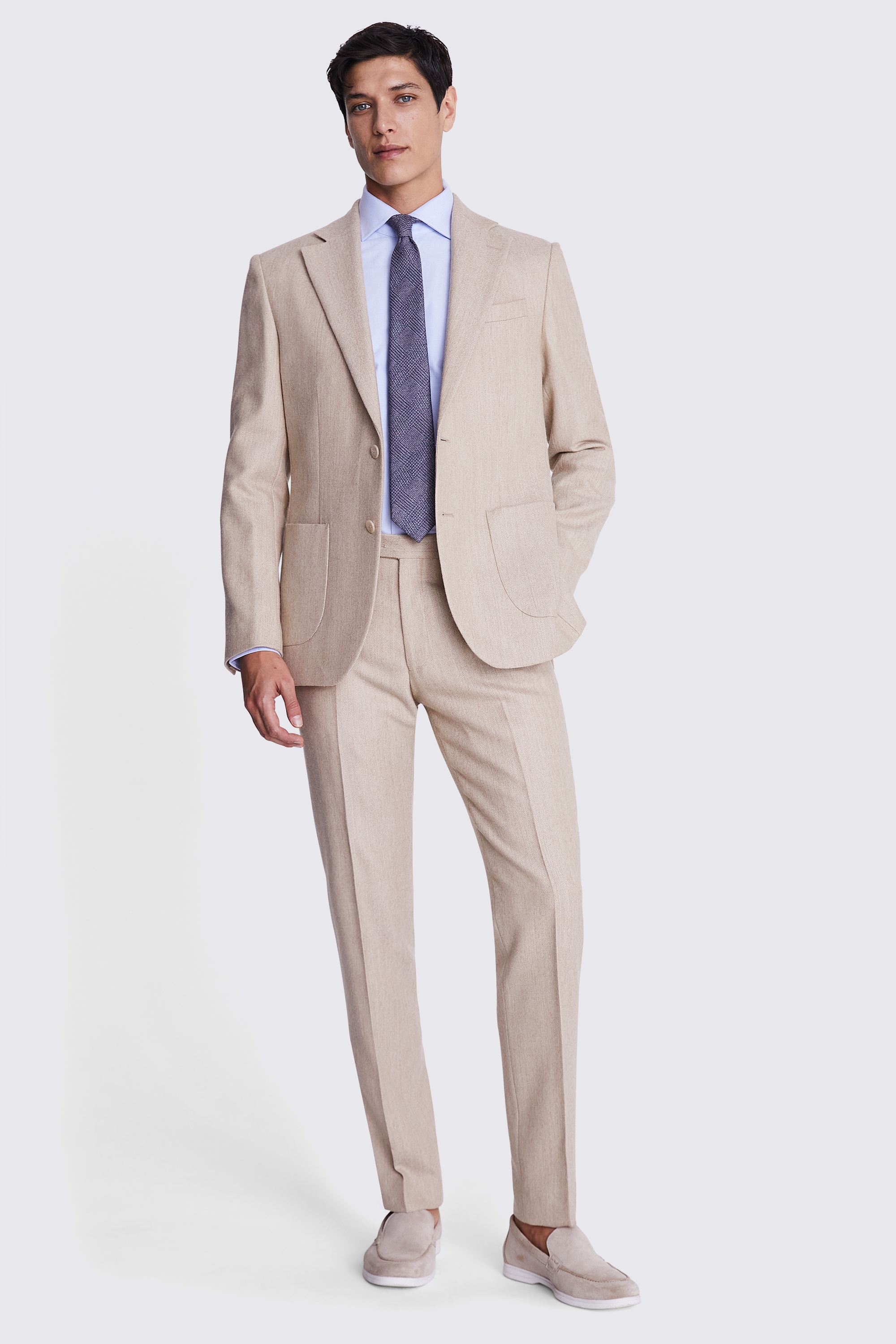 Tailored Fit Camel Twill Jacket Buy Online at Moss