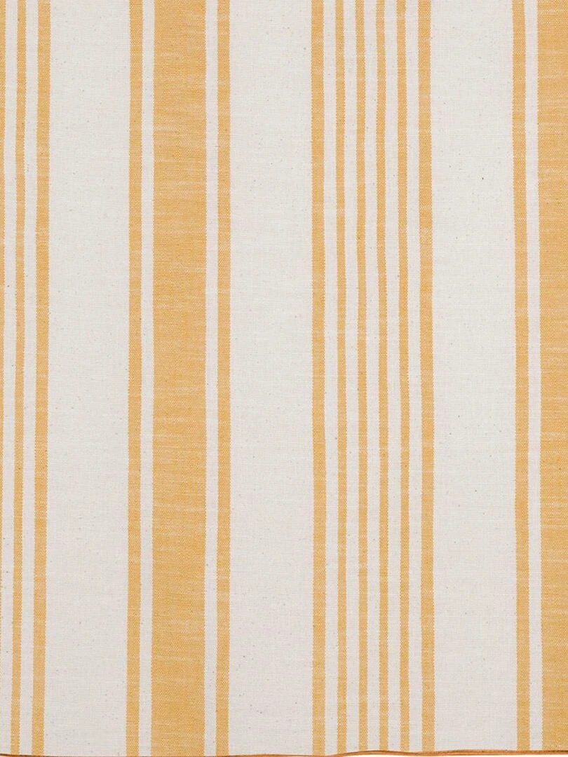 Housse de coussin Effet rayures d'antan Jaune