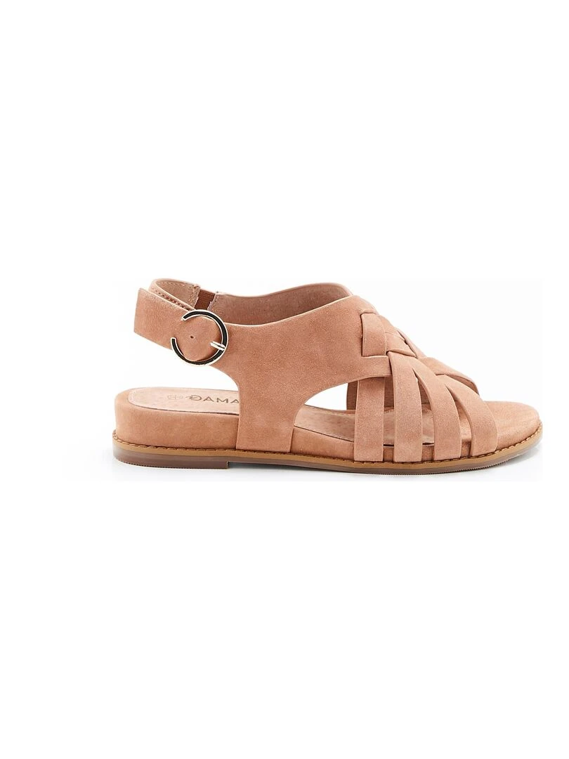 Sandales multibrides croisées   Damart   Camel