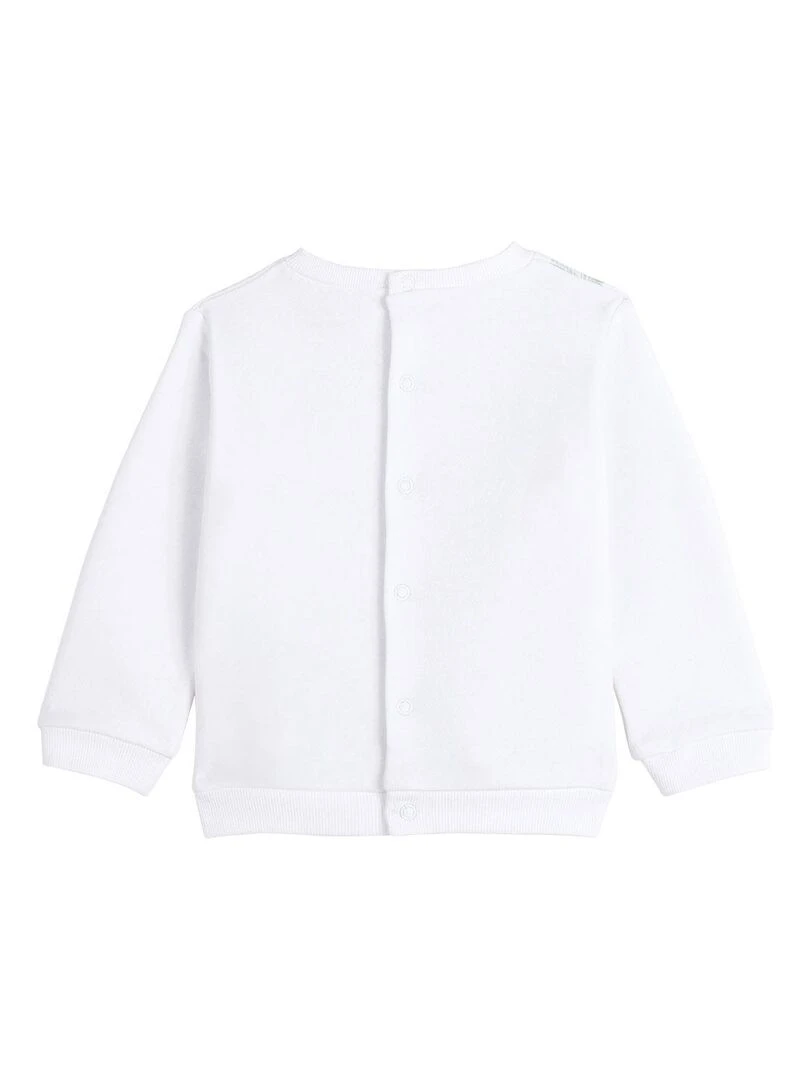Sweat bébé mixte en molleton Little Fox Ecru