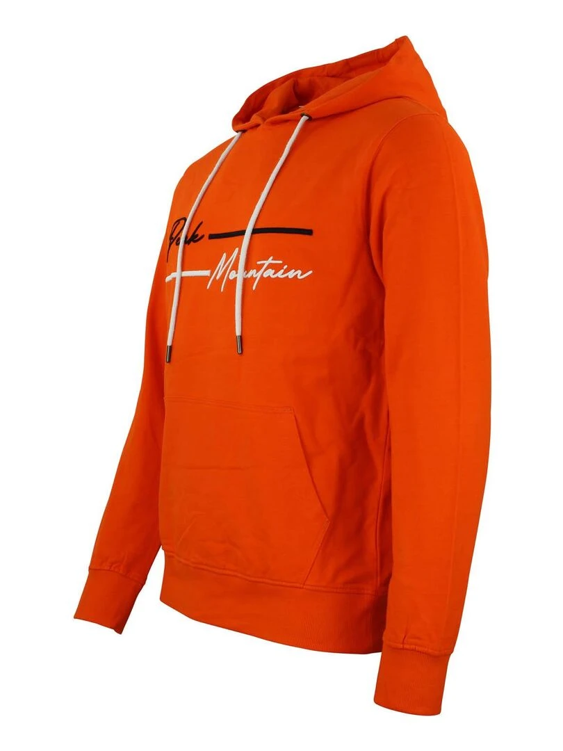 Sweat à capuche homme CODEK   PEAK MOUNTAIN   Orange