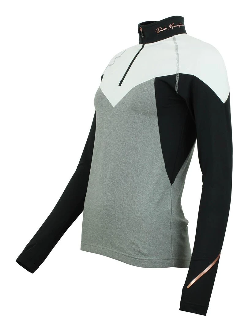 Top technique femme ANTOR   Gris Noir