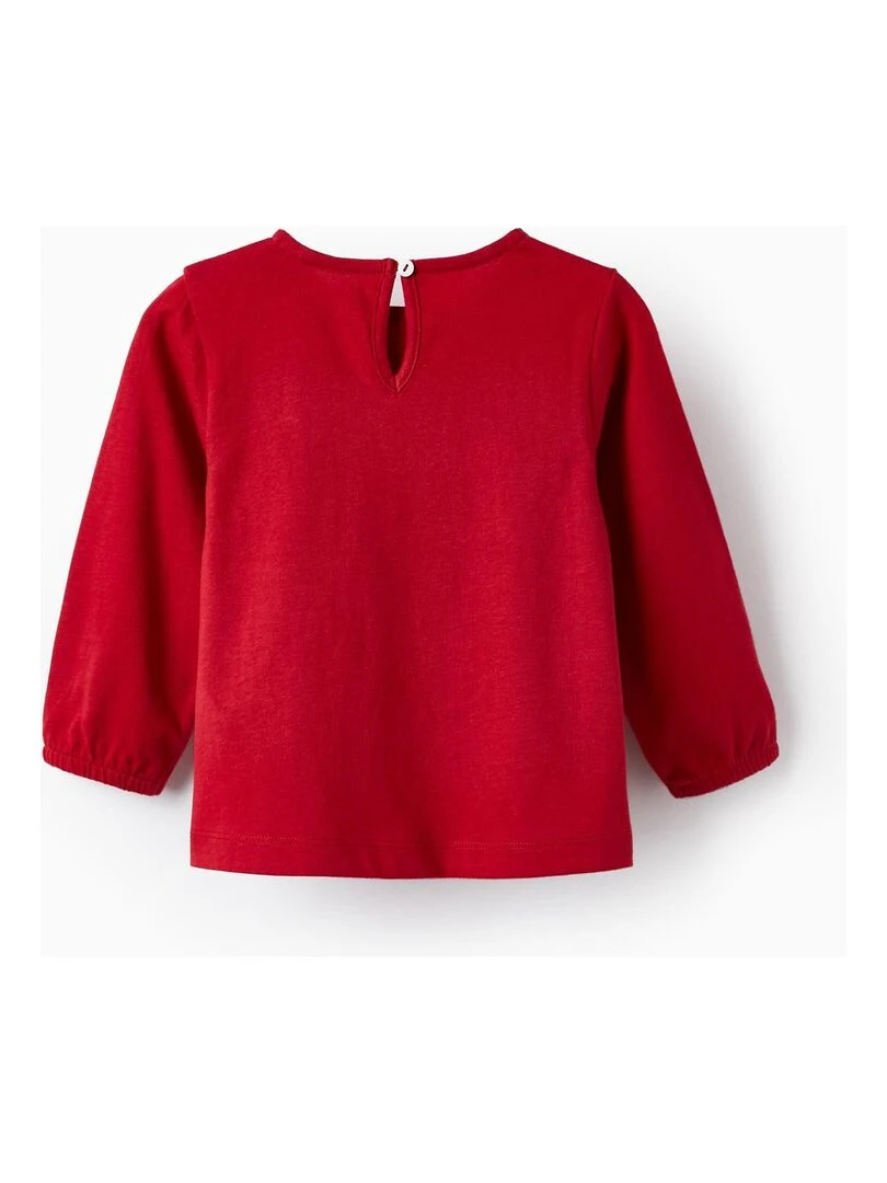 T shirt à manches longues noël 'Zippy' Rouge