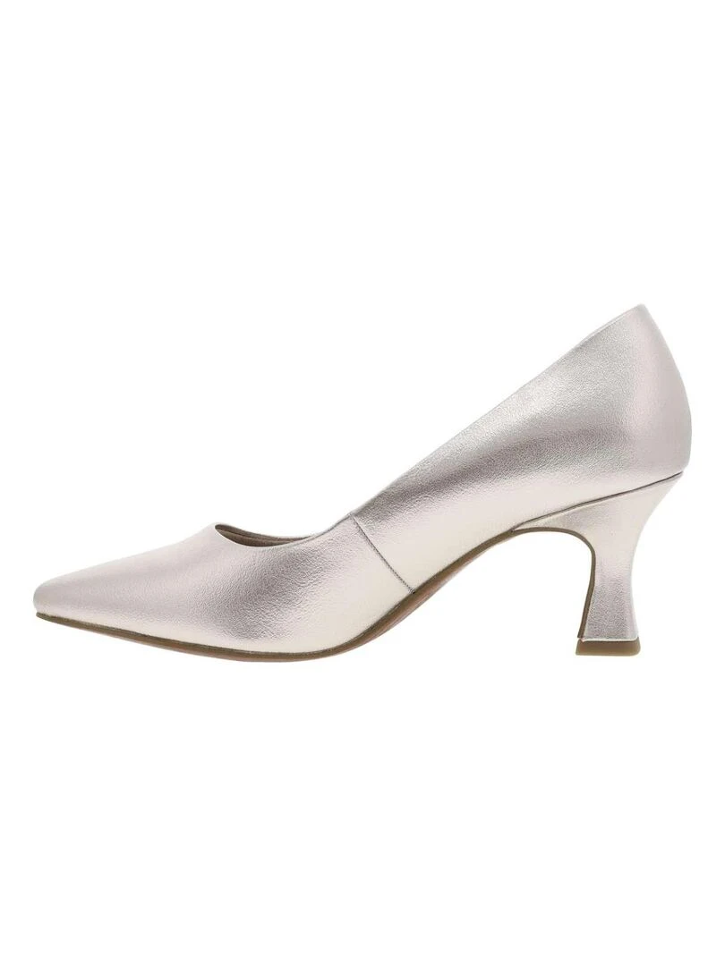 MARCO TOZZI   Escarpins talon bobine   Gris