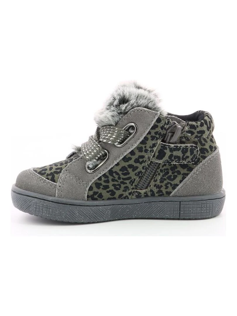 Sneakers hautes Cuir Bloye   Gris