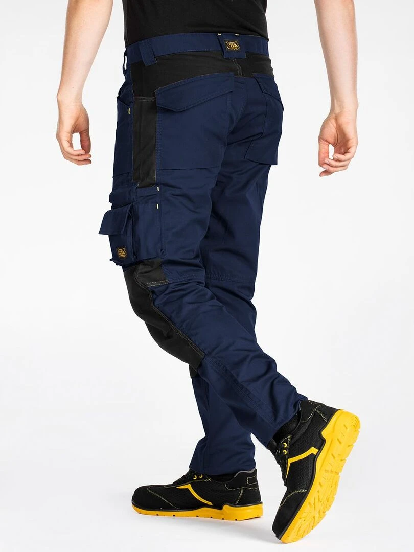 Pantalon de travail normé coupe droite MOBILON 'Rica Lewis' Bleu
