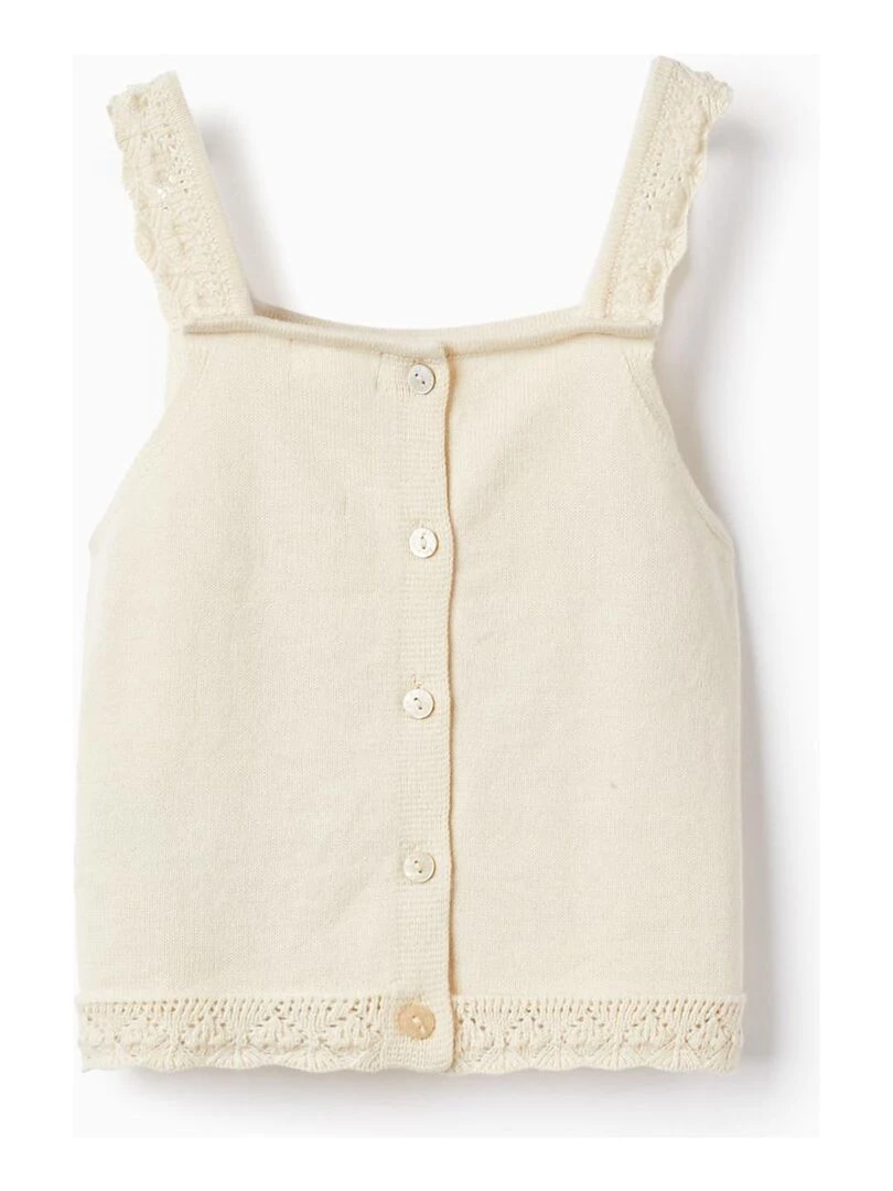 Débardeur en Maille pour Fille PICASSO Beige clair