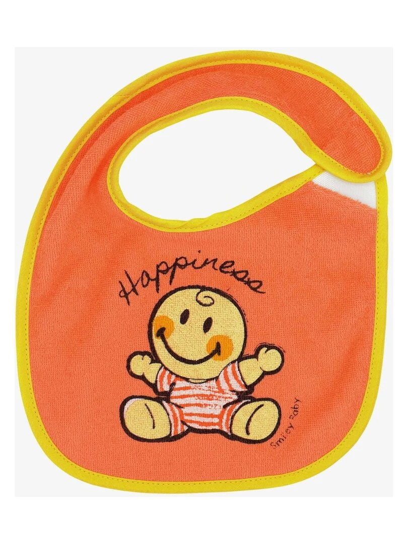 Lot de 2 bavoirs bébé Trois Kilos Sept Orange