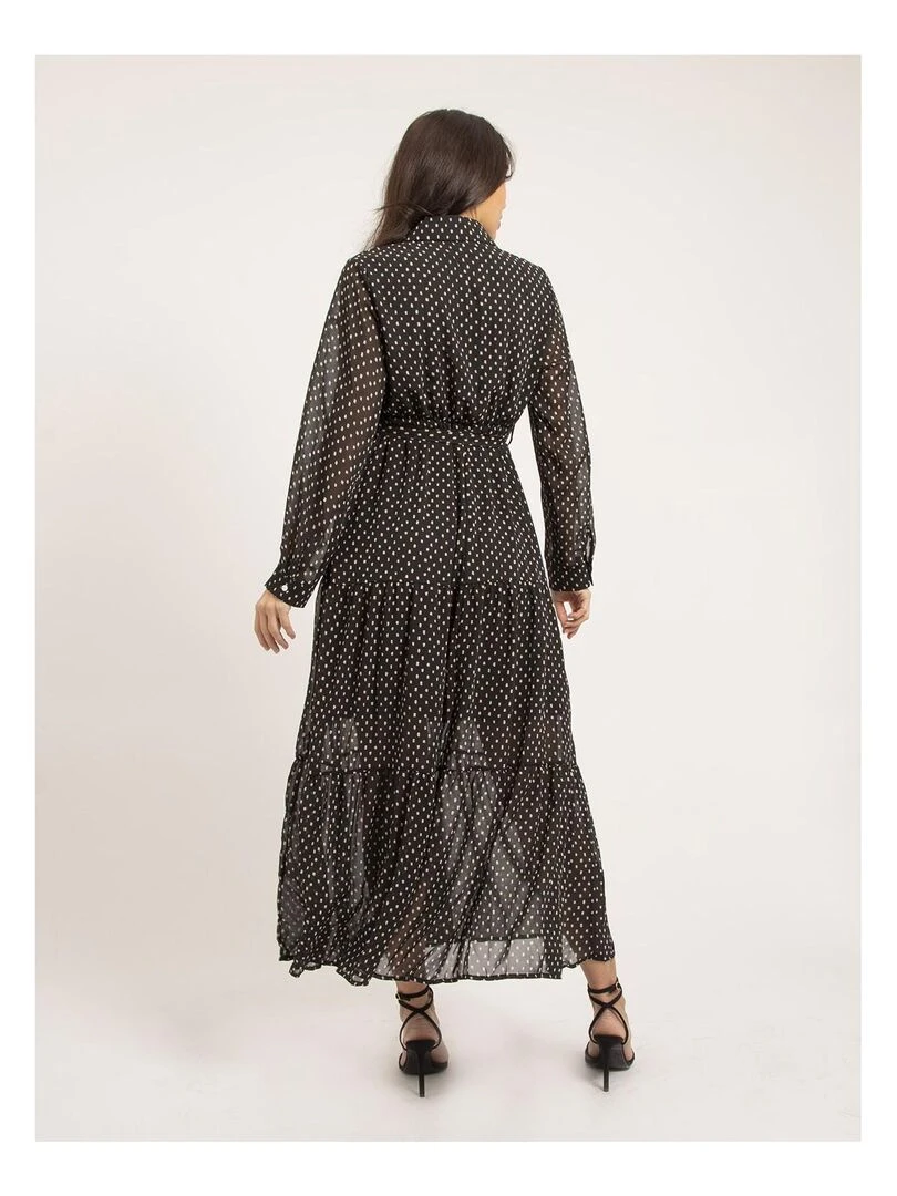 Robe longue motifs IDYANA Noir