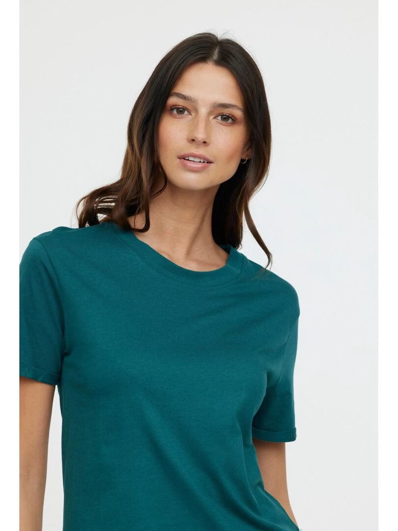 Lee Cooper   T Shirt manches courtes modal regular AZA   Vert bouteille