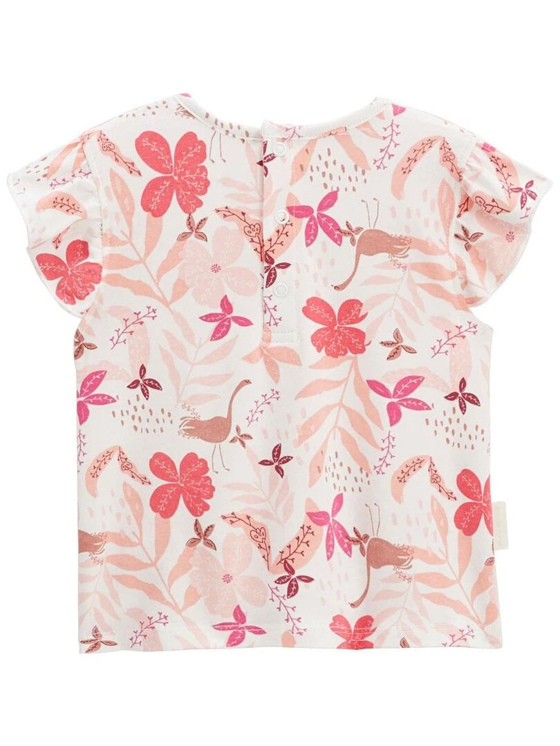 Ensemble bébé t shirt et short en gaze de coton Lipsi   Rose