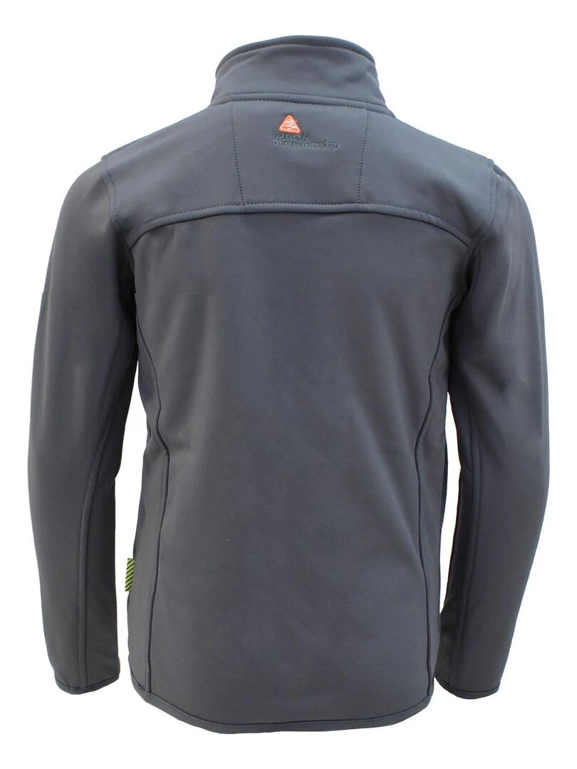 Blouson polarshell garçon ECANTON PEAK MOUNTAIN Gris