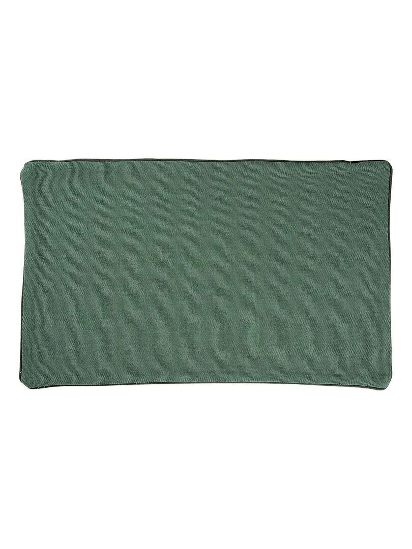 Housse de coussin en coton et chanvre Vert
