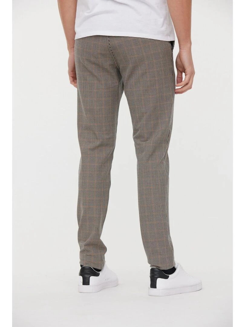 Lee Cooper   Pantalon polyester chino slim NEILS   Beige argile