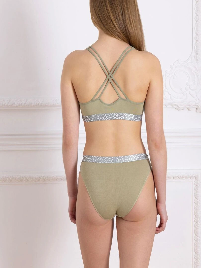 Lot de 2 slips TARA   Morgan Junior   Vert