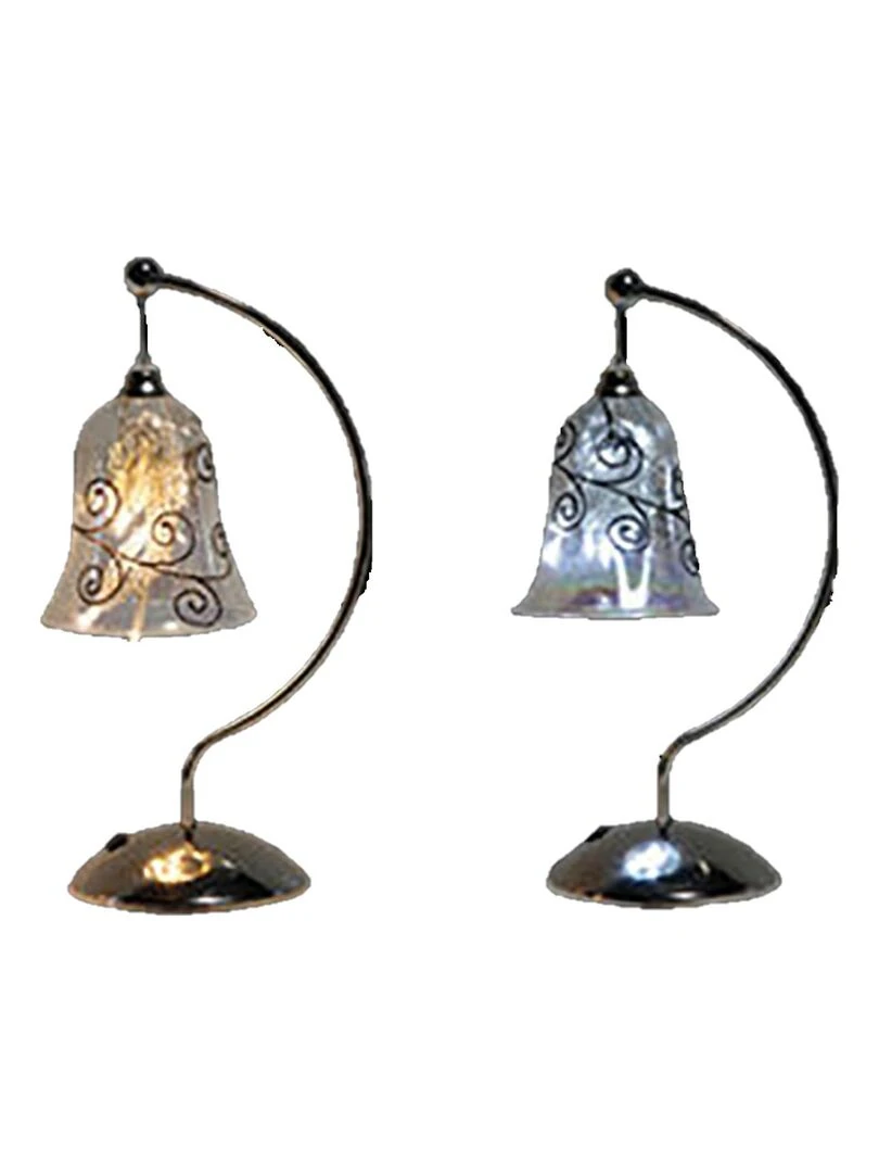 1 Cloche lumineuse en verre Blanc