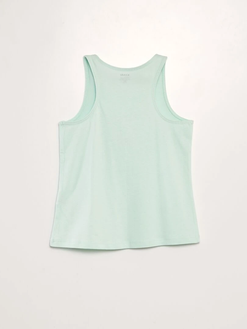 Débardeur imprimé à dos nageur   Bleu