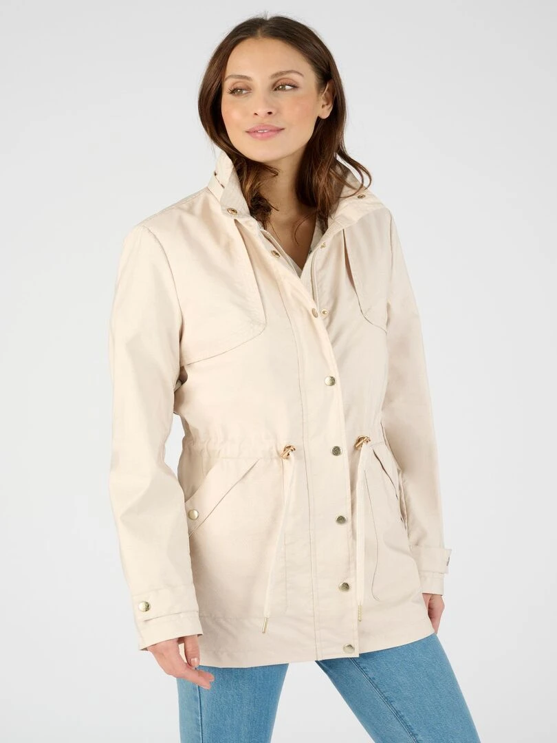 Parka légère et souple   Damart   Beige foncé