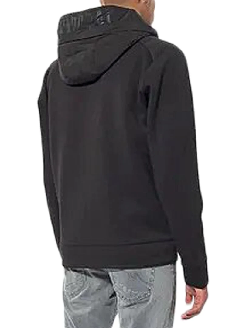 Sweat Zippé à Capuche Kaporal Vito Noir