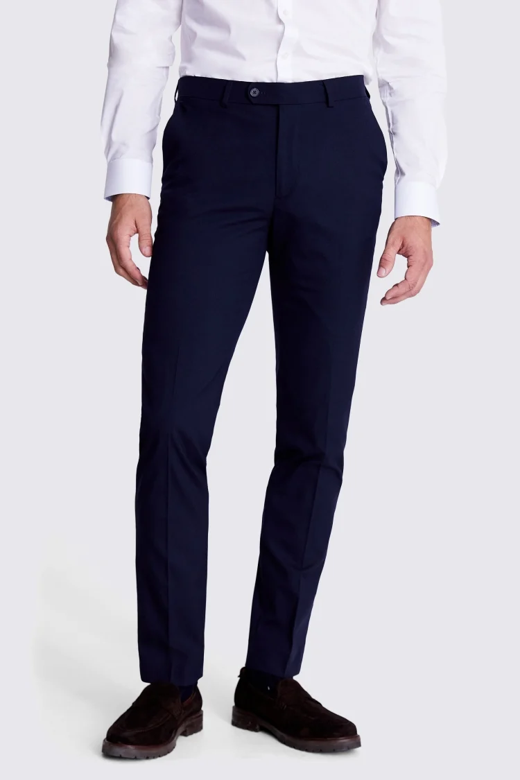 Tailored Fit Navy Trousers Buy Online at Moss