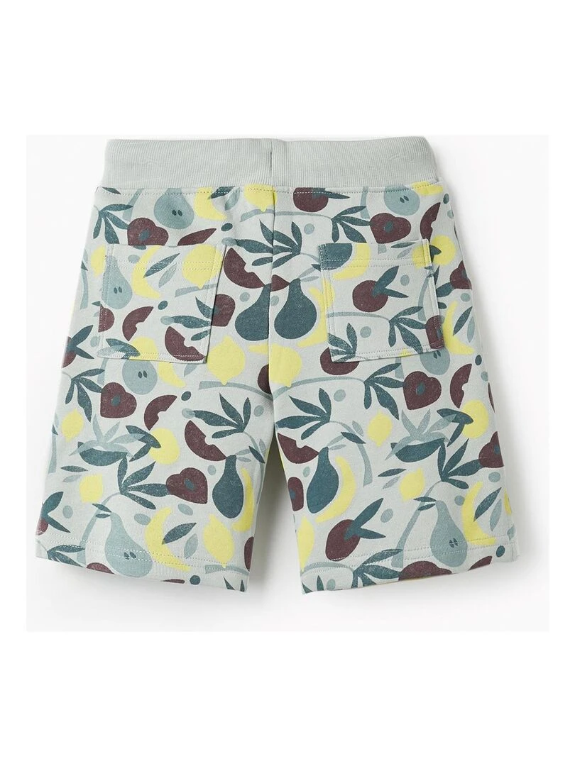 Shorts en coton pour garçon 'Fruits' SICILIAN DAYS Bleu clair