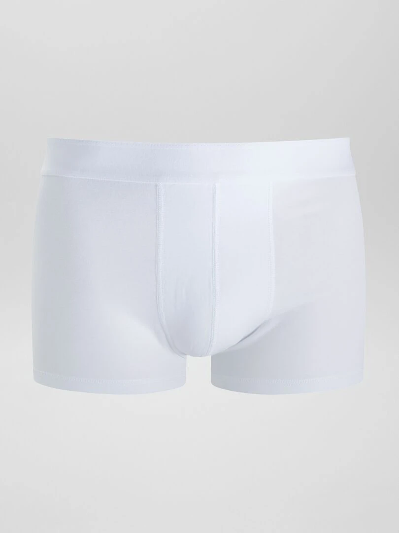 Lot de 3 boxers unis   Blanc