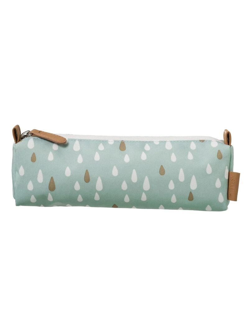 Trousse scolaire gouttes bleue Bleu