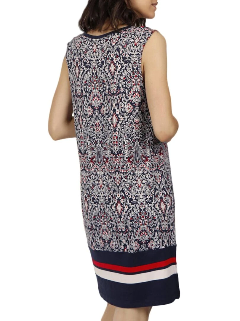 Robe estivale sans manches Navy Style Bleu marine