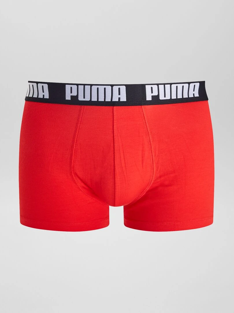 Boxers 'Puma'   Lot de 4   Rouge/gris/noir