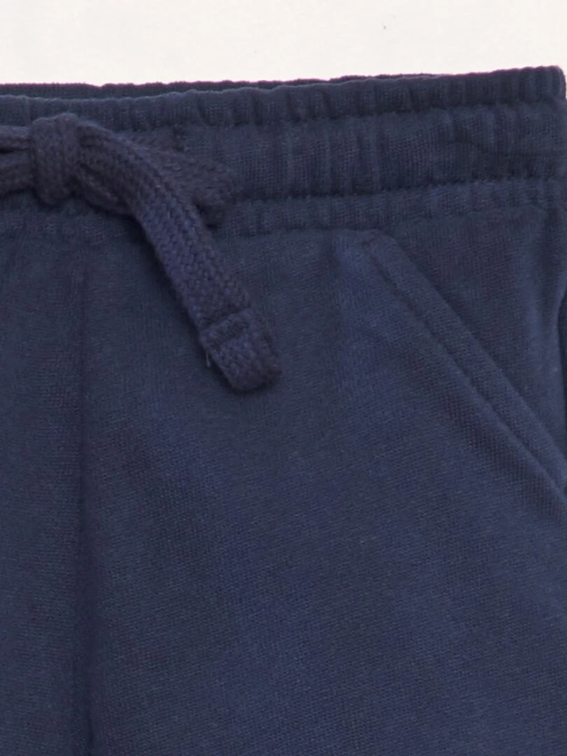 T shirt imprimé à poche   Bleu pant