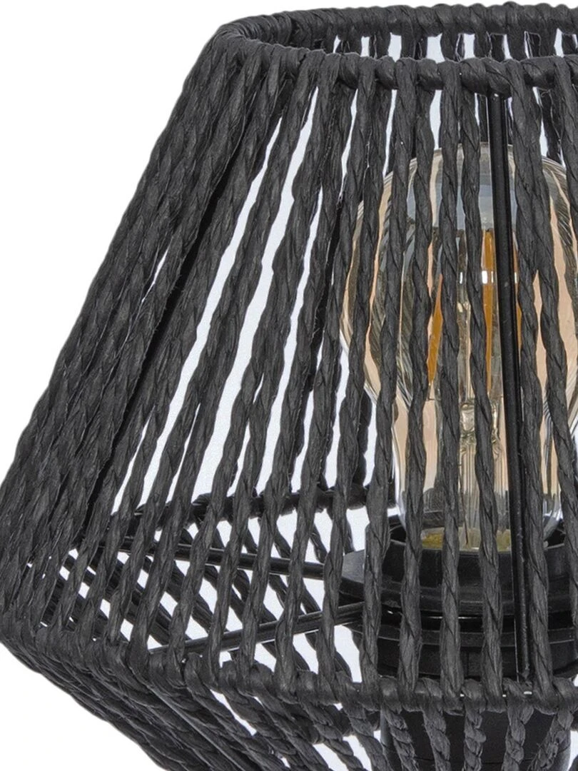 Lampe à poser corde Noir