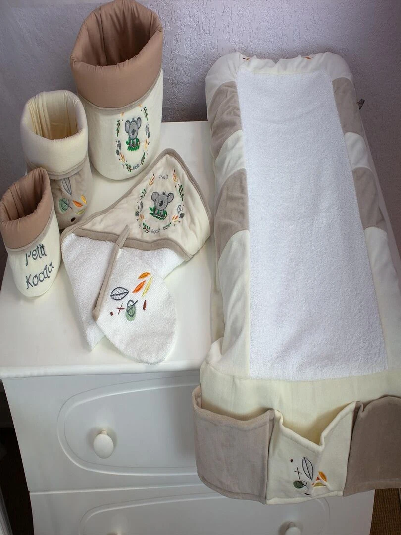 Matelas à langer "PETIT KOALA" LES CHATOUNETS Ecru