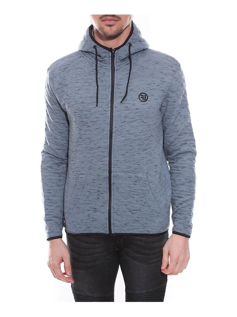 Sweat capuche zippé WANTOS Bleu