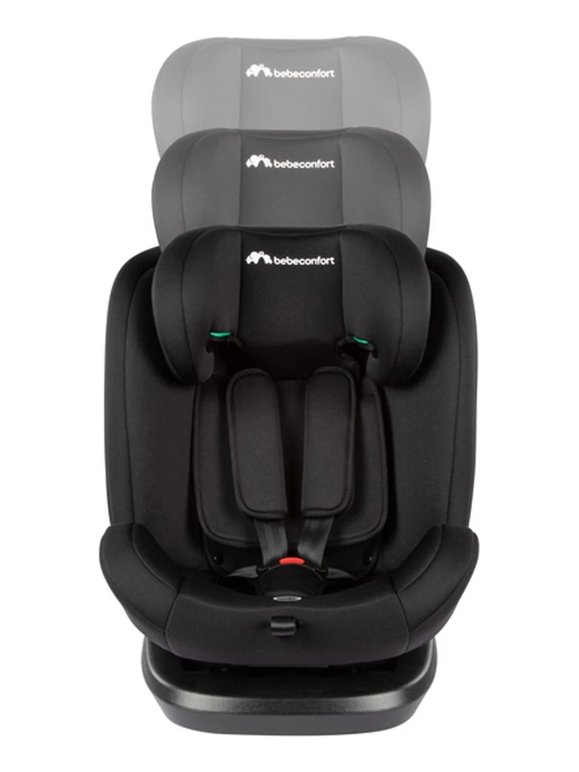 BEBECONFORT Siège auto EverFix i Size évolutif  isofix  15 mois à 10/12 ans  Black Mist   Noir Noir