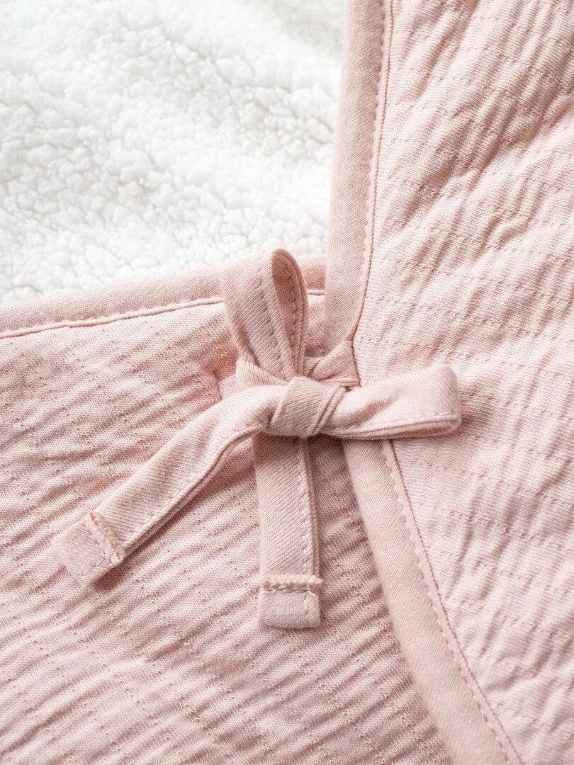 Bemini Nid d'ange doublé Pady tetra jersey et teddy   Rose clair