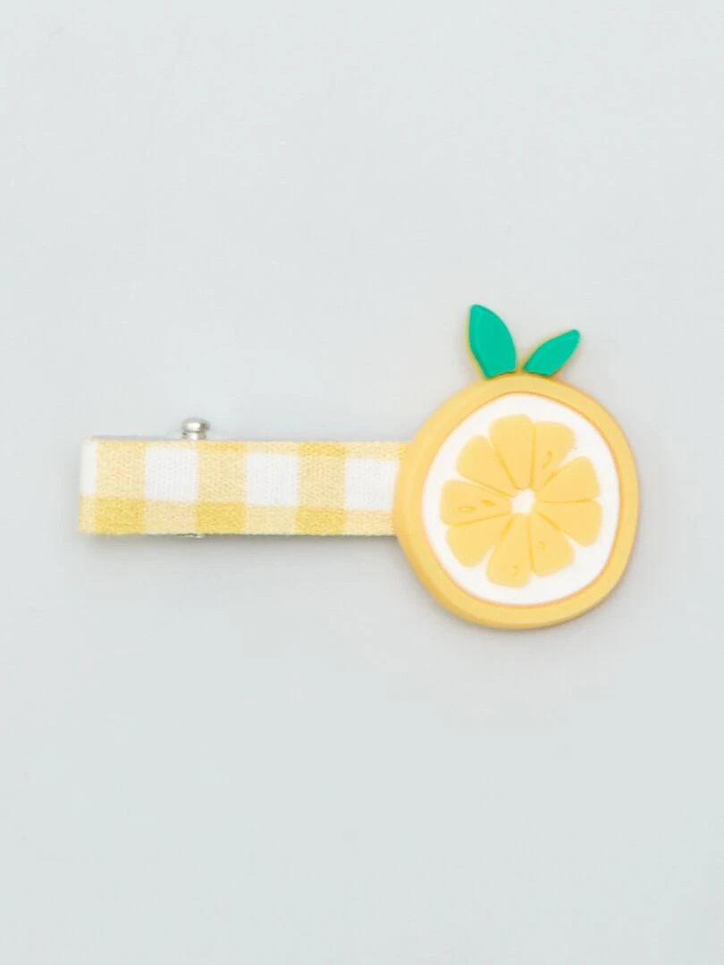 Lot de 3 barrettes Jaune